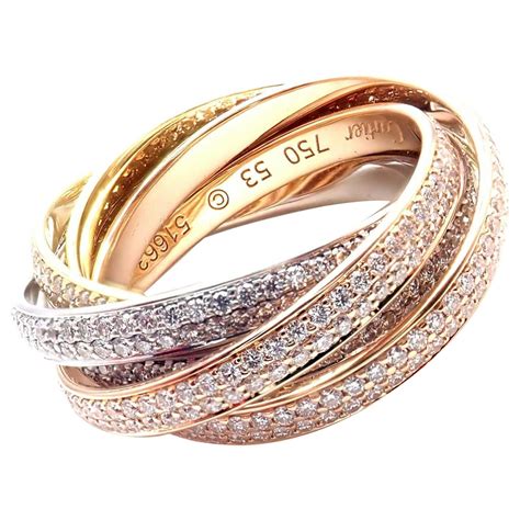 cartier three ring|cartier trinity ring price.